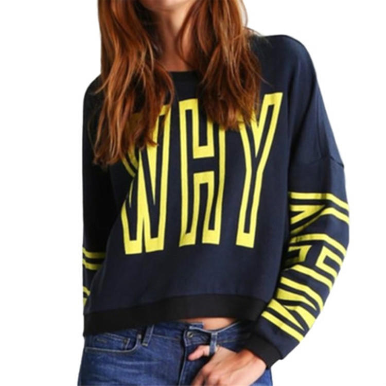 WHY Letter Print Sweater Loose Long Sleeve Plus Velvet Top, Size: M(Dark Blue )
WHY Letter Print Sweater Loose Long Sleeve Plus Velvet Top, Size: M(Dark Blue )