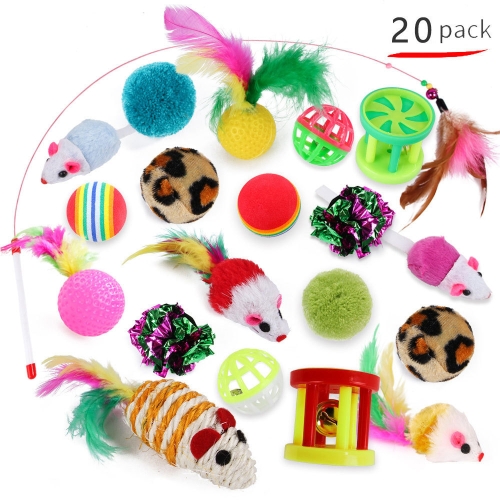 Pet Cat Toy Set Funny Cat Stick Plush Mouse Combo Toy,Specification: No. 2 Set
Pet Cat Toy Set Funny Cat Stick Plush Mouse Combo Toy,Specification: No. 2 Set