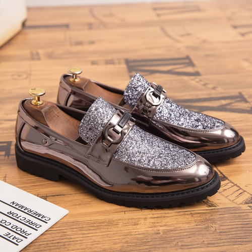 Men Fashion Thick Bottom Pointed Formal Business Leather Shoes, Shoe Size:38(Silver)
Men Fashion Thick Bottom Pointed Formal Business Leather Shoes, Shoe Size:38(Silver)