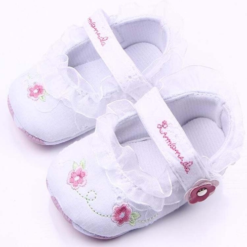 Newborn Baby Girl Shoes Lovely Sweet Floral Print Sneaker Anti-slip Comfortable Soft Sole Shoes, Size:11.5cm(White)
Newborn Baby Girl Shoes Lovely Sweet Floral Print Sneaker Anti-slip Comfortable Soft Sole Shoes, Size:11.5cm(White)
