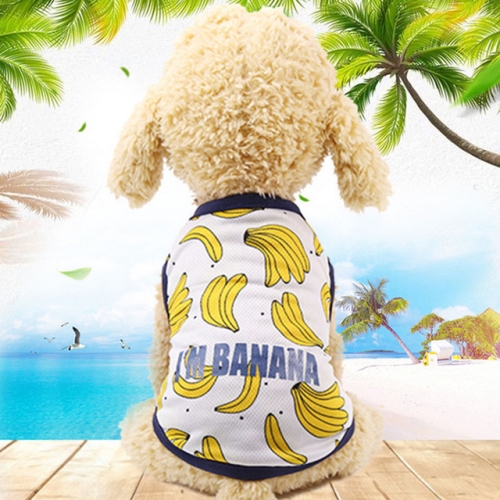 Pet Fruit Print T-Shirt Puppy Dog Cat Cute Fruit Skirt, Size:XS(Vest-Banana)
Pet Fruit Print T-Shirt Puppy Dog Cat Cute Fruit Skirt, Size:XS(Vest-Banana)