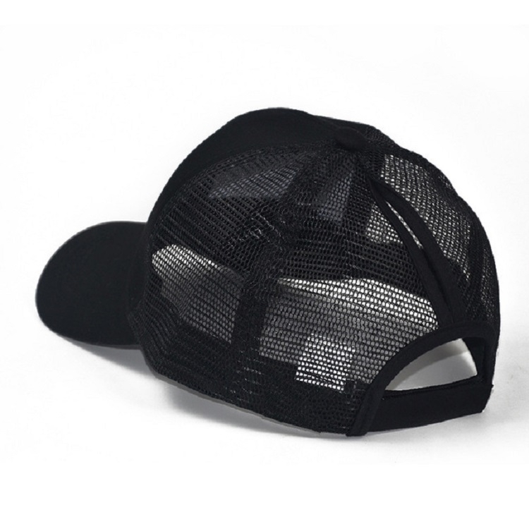 Summer Cotton Mesh Opening Ponytail Hat Sunscreen Baseball Cap, Specification:无标(Black)
Summer Cotton Mesh Opening Ponytail Hat Sunscreen Baseball Cap, Specification:无标(Black)