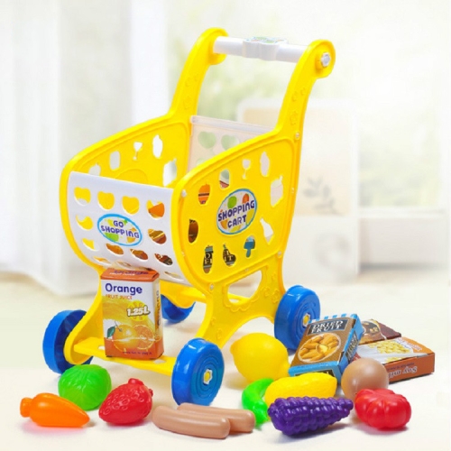 Children's Shopping Cart Play House Toy with Fruit and Vegetables 19 Piece Set Puzzle Mini Trolley Toy, Color:Yellow (with Fruit)
Children's Shopping Cart Play House Toy with Fruit and Vegetables 19 Piece Set Puzzle Mini Trolley Toy, Color:Yellow (with Fruit)