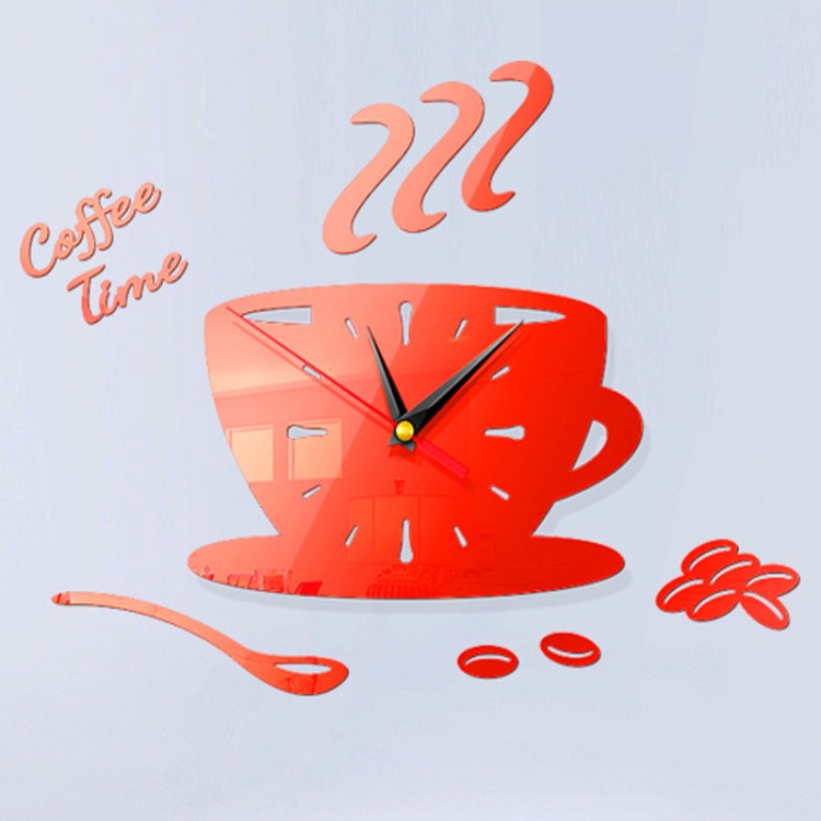 2 Sets Home DIY 3D Stereo Decorative Fashion Coffee Wall Clock Acrylic Mirror Wall Sticker Coffee Clock(Red)
2 Sets Home DIY 3D Stereo Decorative Fashion Coffee Wall Clock Acrylic Mirror Wall Sticker Coffee Clock(Red)