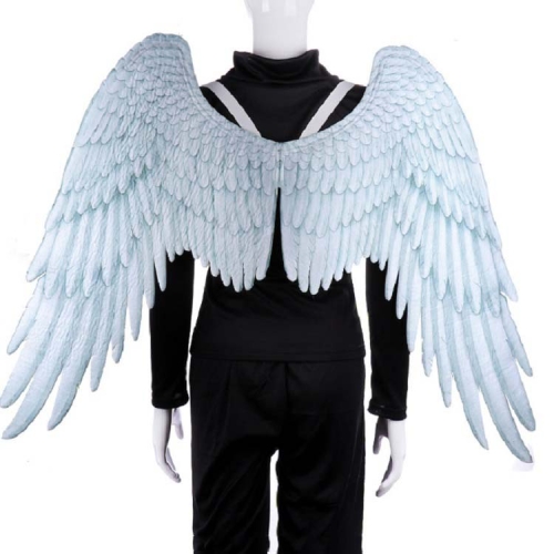 

Halloween Party Angel Wings Set Carnival Props Adult Decorations Holiday Atmosphere Supplies(White)
