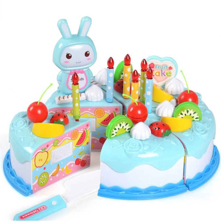 Kitchen Toys Cake Food DIY Pretend Play Fruit Cutting Birthday Toys for Children Kids Gift(Blue)
Kitchen Toys Cake Food DIY Pretend Play Fruit Cutting Birthday Toys for Children Kids Gift(Blue)