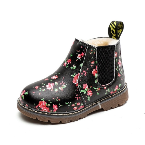 Children Ankle Boots Floral Flower Print Martin Boots, Shoe size:32(Cotton lining Black)
Children Ankle Boots Floral Flower Print Martin Boots, Shoe size:32(Cotton lining Black)