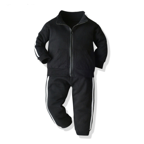 Autumn Children Long-sleeved Loose Zipper Sweater + Trousers Casual Sportswear Set, Size:110cm(Black)
Autumn Children Long-sleeved Loose Zipper Sweater + Trousers Casual Sportswear Set, Size:110cm(Black)