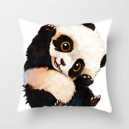 

Cute Cartoon Panda Style Cushion Cover For Sofa Pillow Cover, Size:45x45cm(S6047)