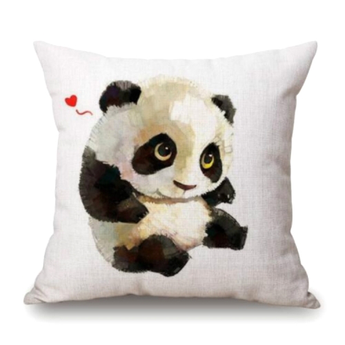 

Cute Cartoon Panda Style Cushion Cover For Sofa Pillow Cover, Size:45x45cm(S6050)
