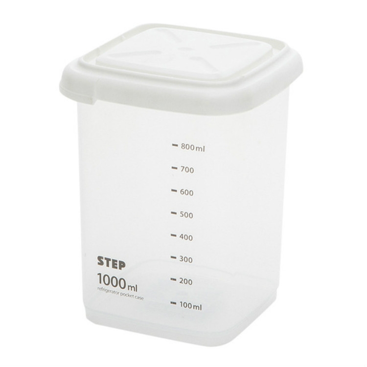 Transparent Storage Box Food Storage Box Rectangular Sealed Grain Storage Tank Kitchen With Scale Grain Box, Capacity:1000ml
Transparent Storage Box Food Storage Box Rectangular Sealed Grain Storage Tank Kitchen With Scale Grain Box, Capacity:1000ml