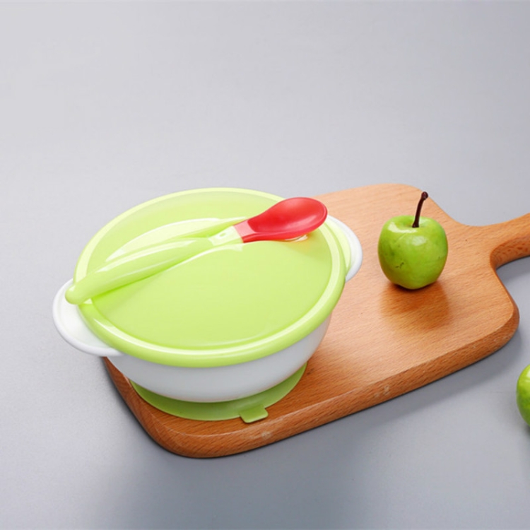 Children Sucker Temperature Spoon Cover Bowl Baby Drop-proof Training Bowl Infant Feeding Tableware(Green Bowl + Spoon)
Children Sucker Temperature Spoon Cover Bowl Baby Drop-proof Training Bowl Infant Feeding Tableware(Green Bowl + Spoon)