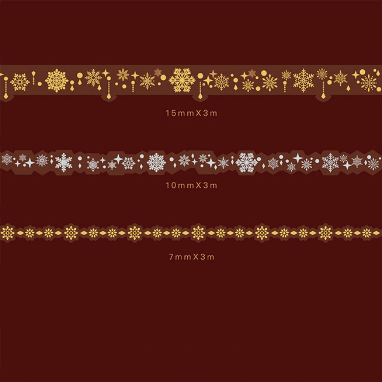3 PCS / Set Decorative Wallpaper Tape PET Scrapbooking Washitape Set Transparent Waterproof Stickers(Snowflake Series)
3 PCS / Set Decorative Wallpaper Tape PET Scrapbooking Washitape Set Transparent Waterproof Stickers(Snowflake Series)