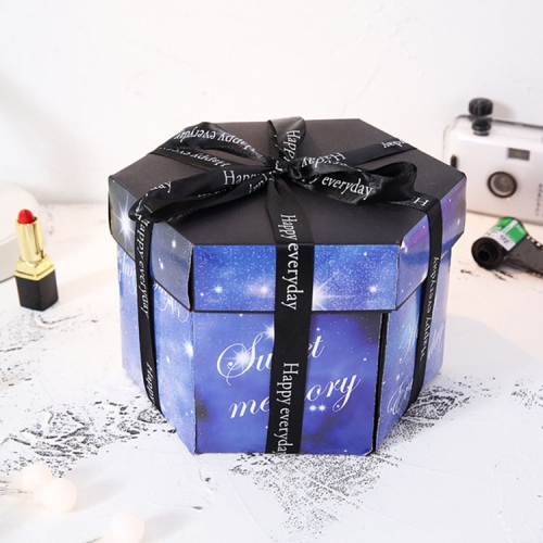 Surprise Hexagon Blooming DIY Handmade Album Creative Photo Box(Hexagonal Black Box)
Surprise Hexagon Blooming DIY Handmade Album Creative Photo Box(Hexagonal Black Box)