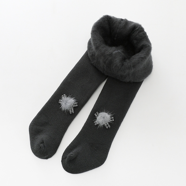 Baby Children Socks Brushed Soft Thick Fur Ball Bow Pantyhose, Size:L(Dark Grey)
Baby Children Socks Brushed Soft Thick Fur Ball Bow Pantyhose, Size:L(Dark Grey)
