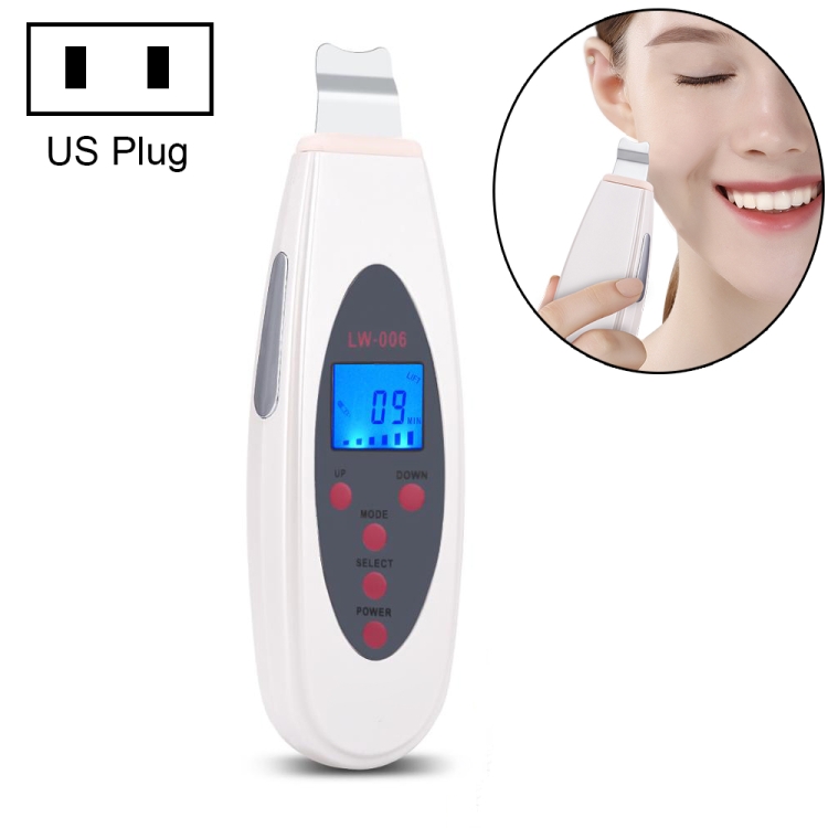Ultrasonic Shovel Skin Beauty Instrument LCD Digital Display Exfoliating Acne Device, Plug Standard:US Plug(White)
Ultrasonic Shovel Skin Beauty Instrument LCD Digital Display Exfoliating Acne Device, Plug Standard:US Plug(White)