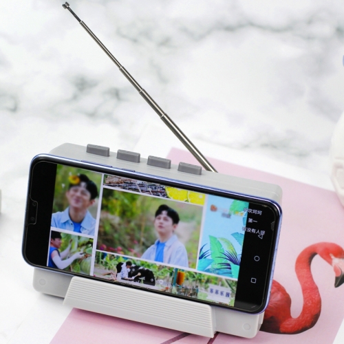 TYX-TV Mobile Phone Desktop Stand Retro Cute Speaker Radio, Color:Light Grey(Bluetooth Models)
TYX-TV Mobile Phone Desktop Stand Retro Cute Speaker Radio, Color:Light Grey(Bluetooth Models)