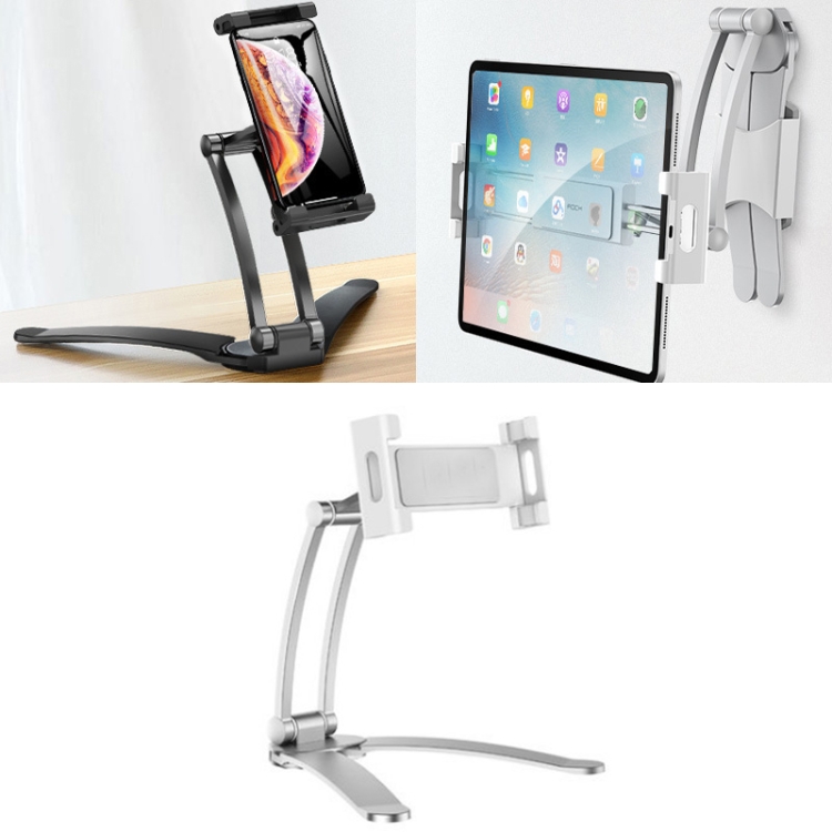 Multifunctional Mobile Phone Tablet Wall Hanging Desktop Aluminum Alloy Holder with Wall Base(Silver Gray)
Multifunctional Mobile Phone Tablet Wall Hanging Desktop Aluminum Alloy Holder with Wall Base(Silver Gray)
