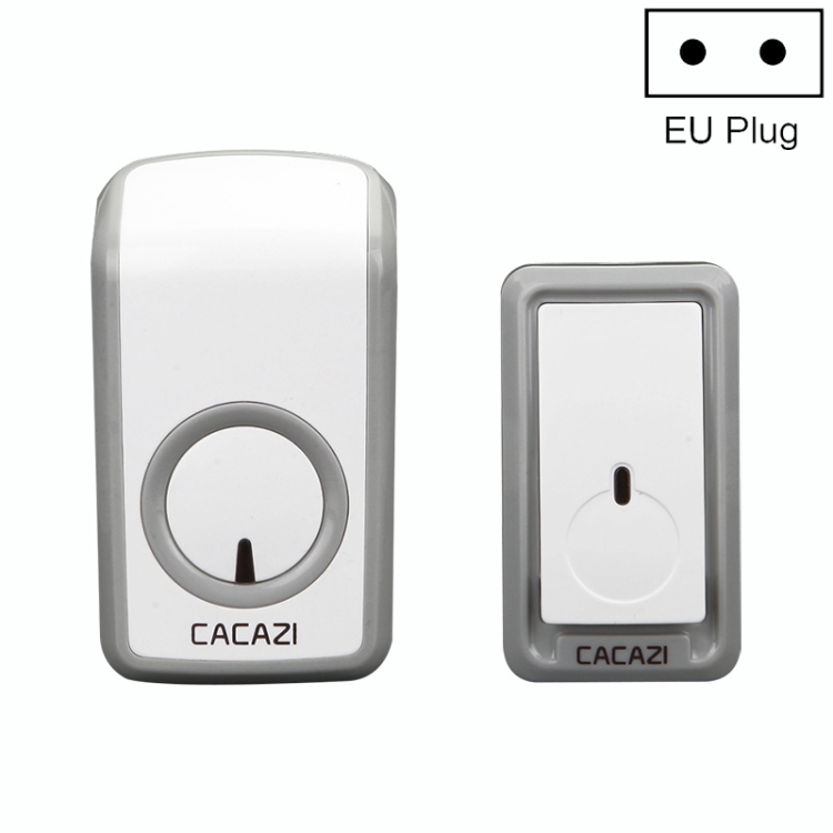 CACAZI W-899 Smart Home Wireless Doorbell Remote Control Doorbell, Style:EU Plug
CACAZI W-899 Smart Home Wireless Doorbell Remote Control Doorbell, Style:EU Plug