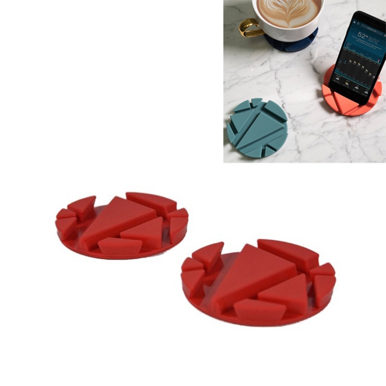 2 PCS Multifunctiona Mobile Phone Lazy Stand Desktop Heat-resistant Rubber Coaster(Red)
2 PCS Multifunctiona Mobile Phone Lazy Stand Desktop Heat-resistant Rubber Coaster(Red)