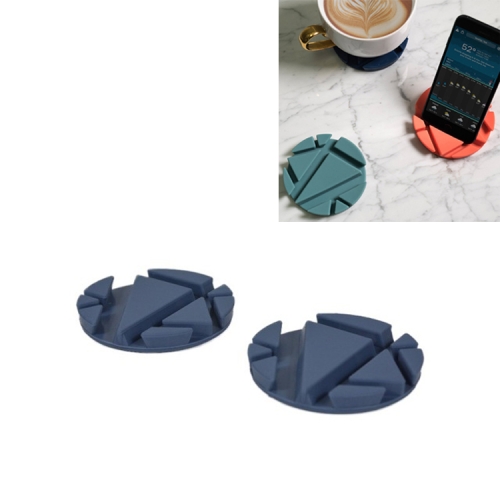2 PCS Multifunctiona Mobile Phone Lazy Stand Desktop Heat-resistant Rubber Coaster(Navy Blue)
2 PCS Multifunctiona Mobile Phone Lazy Stand Desktop Heat-resistant Rubber Coaster(Navy Blue)
