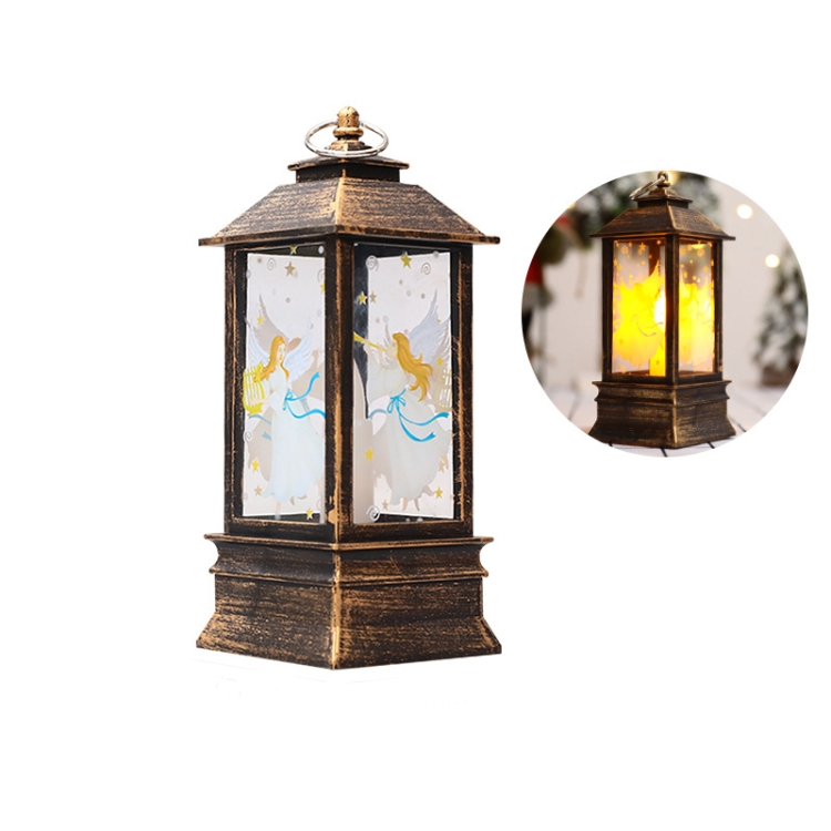 Christmas Flame Lantern Christmas Decoration LED Luminous Ornament Candlestick Lamp, Size: Large 77 x 77 x 195mm(Bronze Angel)
Christmas Flame Lantern Christmas Decoration LED Luminous Ornament Candlestick Lamp, Size: Large 77 x 77 x 195mm(Bronze Angel)