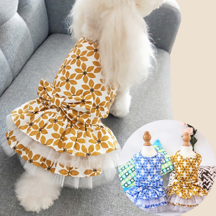 Pet Clothes Spring and Summer Cotton Small Dog Princess Pet Skirt, Size:M(Yellow Maple Leaf)
Pet Clothes Spring and Summer Cotton Small Dog Princess Pet Skirt, Size:M(Yellow Maple Leaf)