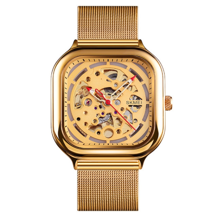 SKMEI 9184 Men Automatic Mechanical Watch Mesh with Hollow Square Tourbillon Student Watch (Gold)
SKMEI 9184 Men Automatic Mechanical Watch Mesh with Hollow Square Tourbillon Student Watch (Gold)