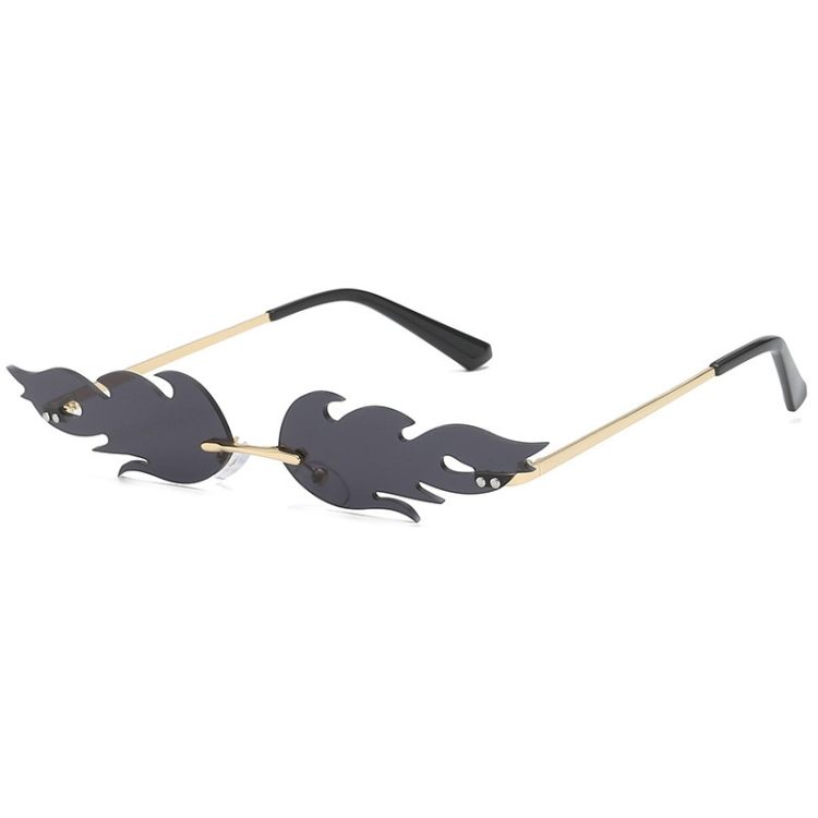 Flame Sunglasses Metal Frameless Street Fashion Sun Glasses(Gold Frame Gray Lens)
Flame Sunglasses Metal Frameless Street Fashion Sun Glasses(Gold Frame Gray Lens)