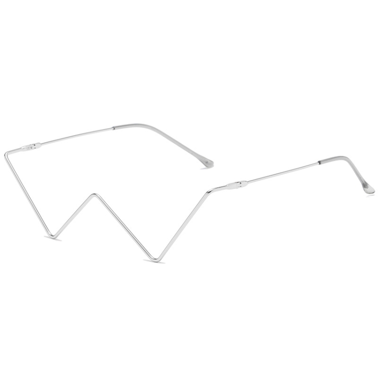 2 PCS S2057 Personality no Metal Glasses Frame Half Frame Street Shooting Decorative Frames, Frame color: C02 Silver
2 PCS S2057 Personality no Metal Glasses Frame Half Frame Street Shooting Decorative Frames, Frame color: C02 Silver