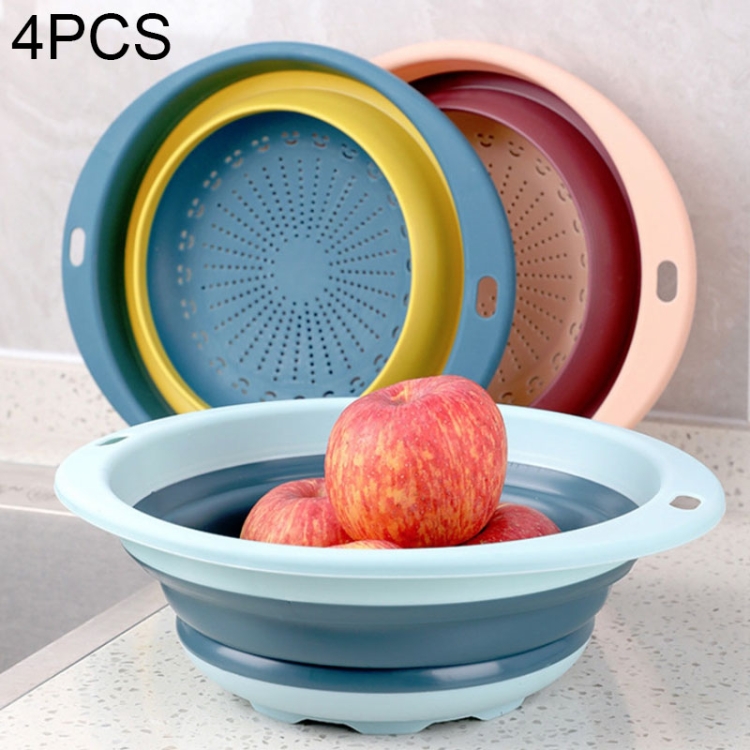 4 PCS Household Kitchen Silicone Collapsible Round Telescopic Drain Basket Random Color Delivery
4 PCS Household Kitchen Silicone Collapsible Round Telescopic Drain Basket Random Color Delivery
