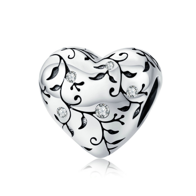 S925 Sterling Silver Heart-shaped Retro Pattern Loose Beads DIY Bracelet Jewelry Accessories
S925 Sterling Silver Heart-shaped Retro Pattern Loose Beads DIY Bracelet Jewelry Accessories