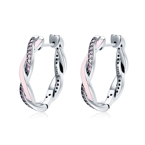 Personality Winding Pure Silver Earrings Diamond-studded Women Silver Earrings
Personality Winding Pure Silver Earrings Diamond-studded Women Silver Earrings