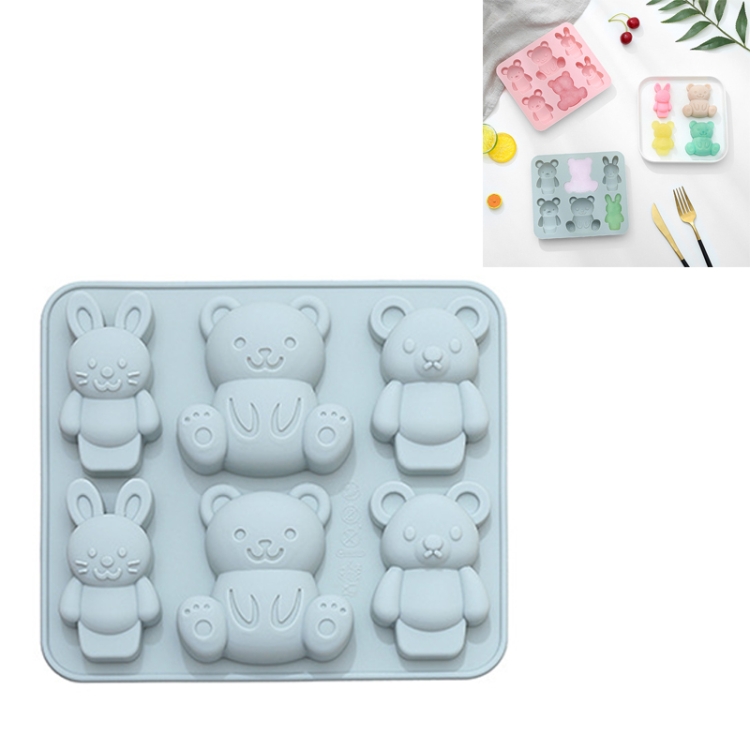 6 PCS Cute Cartoon Animal Shape Silicone Chocolate Mold Baking Cake Mold Ice Tray(Blue)
6 PCS Cute Cartoon Animal Shape Silicone Chocolate Mold Baking Cake Mold Ice Tray(Blue)