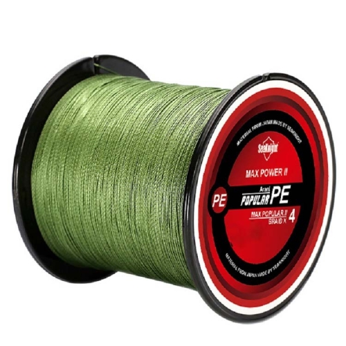 Seaknight Fishing Line 300M Braided Line Main Line 4 Braid, Line number: 2.0(Green)
Seaknight Fishing Line 300M Braided Line Main Line 4 Braid, Line number: 2.0(Green)