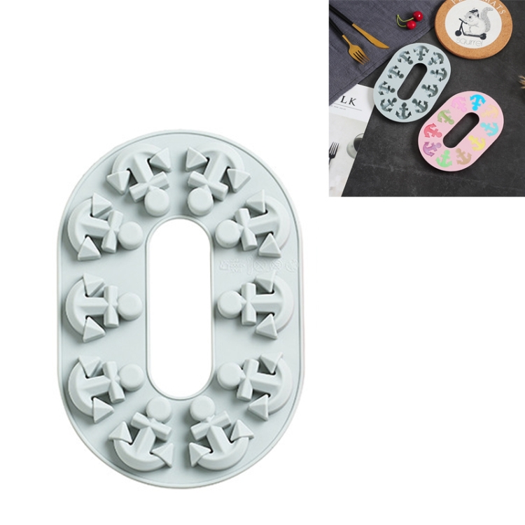 6 PCS Anchor Chain Chocolate Candy Cake Baking Mold Silicone Ice Tray Mold(Blue)
6 PCS Anchor Chain Chocolate Candy Cake Baking Mold Silicone Ice Tray Mold(Blue)