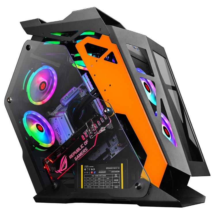 Computer Main Case Gaming Internet Cafe Computer Case, Colour: Little Coffee Black Orange
Computer Main Case Gaming Internet Cafe Computer Case, Colour: Little Coffee Black Orange