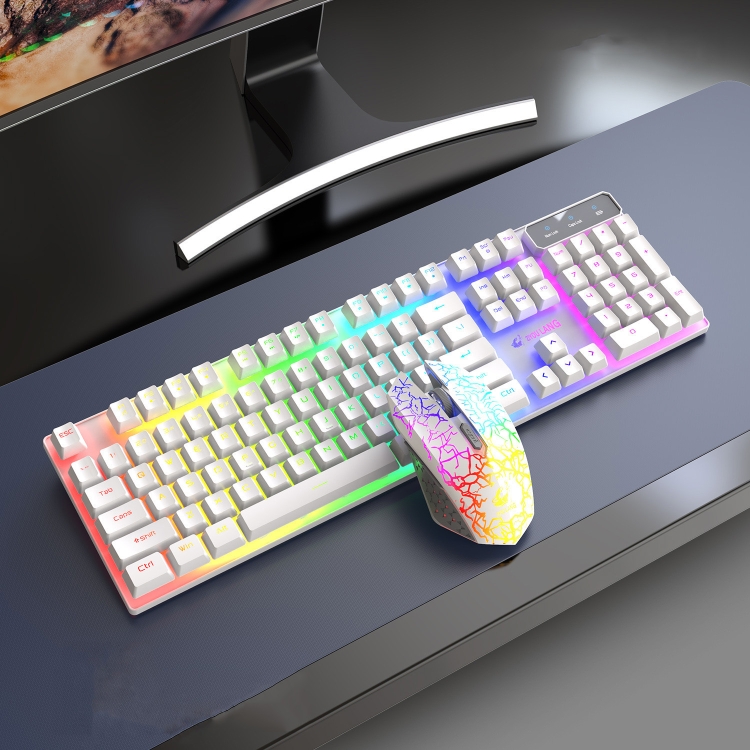 ZIYOULANG T3 Wireless Charging Gaming Lighted Keyboard and Mouse Set(White Rainbow Light)
ZIYOULANG T3 Wireless Charging Gaming Lighted Keyboard and Mouse Set(White Rainbow Light)