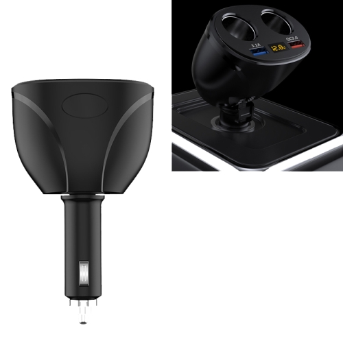 Cigarette Lighter Car Charger Dual USB QC 3.0 Dual Fast Charging 6A Car Charger(Classic Black)
Cigarette Lighter Car Charger Dual USB QC 3.0 Dual Fast Charging 6A Car Charger(Classic Black)