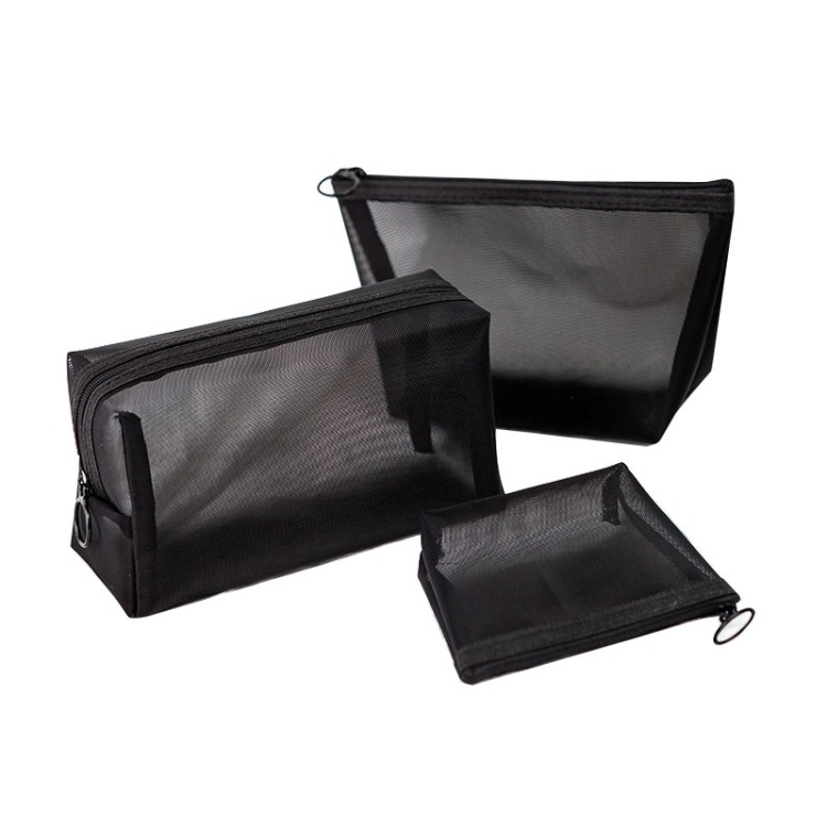 Black Transparent Mesh Cosmetic Bag Three-piece Large Capacity Travel Cosmetic Storage Bag(Three-piece )
Black Transparent Mesh Cosmetic Bag Three-piece Large Capacity Travel Cosmetic Storage Bag(Three-piece )