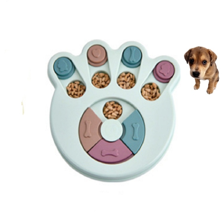 Pet Toy Dog Food Turntable Eating Puzzle Anti-Smashing Dog Bowl Supplies, Style:Footprint Style(Blue)
Pet Toy Dog Food Turntable Eating Puzzle Anti-Smashing Dog Bowl Supplies, Style:Footprint Style(Blue)