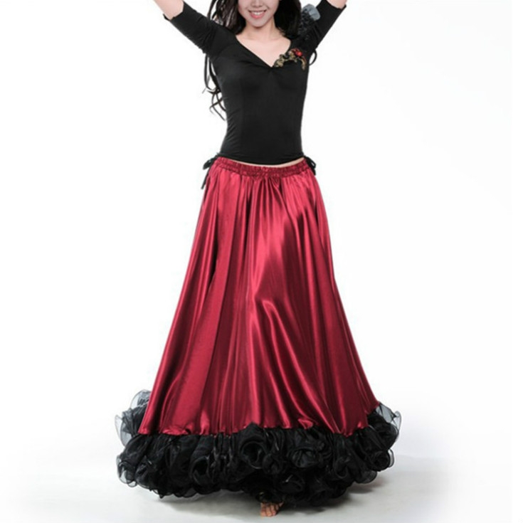 Women Ballroom Dress Belly Dance Skirt Show Dress, Size:180 Degrees(Wine Red)
Women Ballroom Dress Belly Dance Skirt Show Dress, Size:180 Degrees(Wine Red)
