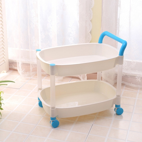 Kitchen Trolleys Plastic Multi Layer Wheel Rack Trolley Kitchen Mobile Trolley Storage Shelf, Color:Two Layer Blue
Kitchen Trolleys Plastic Multi Layer Wheel Rack Trolley Kitchen Mobile Trolley Storage Shelf, Color:Two Layer Blue