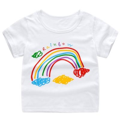 Summer Short Sleeve T Shirts Cartoon Print T-shirt Cotton Tops For Kids Clothing, Kid Size:90cm(White Ranbow)
Summer Short Sleeve T Shirts Cartoon Print T-shirt Cotton Tops For Kids Clothing, Kid Size:90cm(White Ranbow)