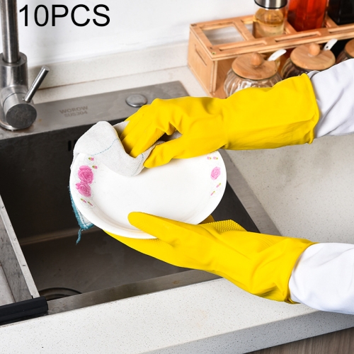 10 PCS Natural Latex Acid And Alkali Resistant Gloves Waterproof Car Wash Cleaning Household Multifunctional Gloves, Size:XL
10 PCS Natural Latex Acid And Alkali Resistant Gloves Waterproof Car Wash Cleaning Household Multifunctional Gloves, Size:XL