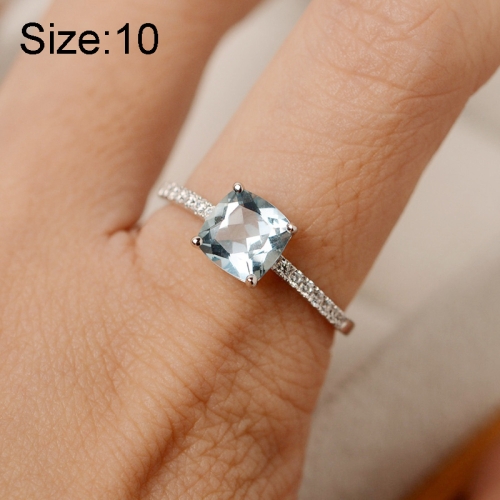 Women Fashion Desgin Luxury Inlaid Stone Square Rings, Ring Size:10(Light Blue)
Women Fashion Desgin Luxury Inlaid Stone Square Rings, Ring Size:10(Light Blue)