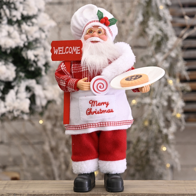 Christmas Decoration Standing Santa Claus Doll Christmas Backpack Old Man Doll Ornaments, Specification: Chef
Christmas Decoration Standing Santa Claus Doll Christmas Backpack Old Man Doll Ornaments, Specification: Chef