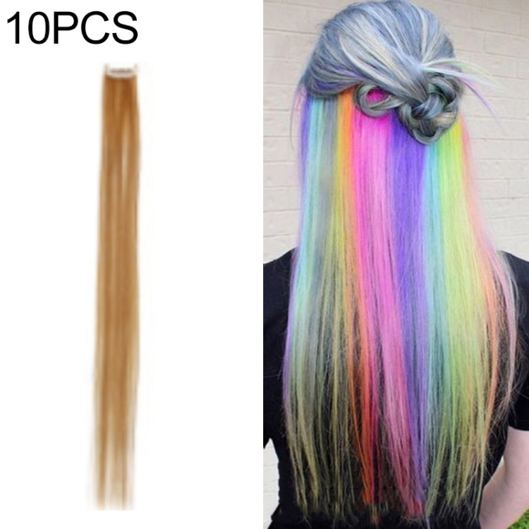 10 PCS Chemical Fiber Wig One-Step Gradient Color Single Card Wig, Stretched Length:24inches(53#)
10 PCS Chemical Fiber Wig One-Step Gradient Color Single Card Wig, Stretched Length:24inches(53#)