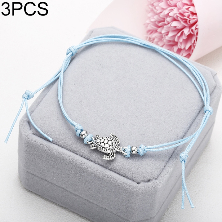 3 PCS Summer Beach Turtle Shaped Charm Rope String Anklets Women Ankle Bracelet
3 PCS Summer Beach Turtle Shaped Charm Rope String Anklets Women Ankle Bracelet