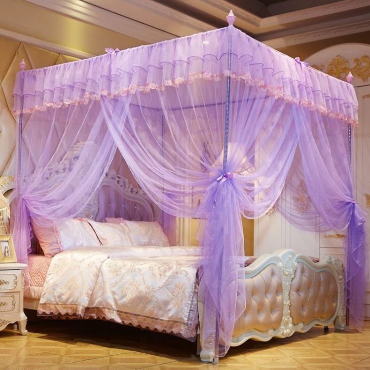 Palace Style Encryption Floor-standing Stainless Steel Three-door Mosquito Net, Specification:32 mm Bracket, Size:180x220 cm(Purple)
Palace Style Encryption Floor-standing Stainless Steel Three-door Mosquito Net, Specification:32 mm Bracket, Size:180x220 cm(Purple)